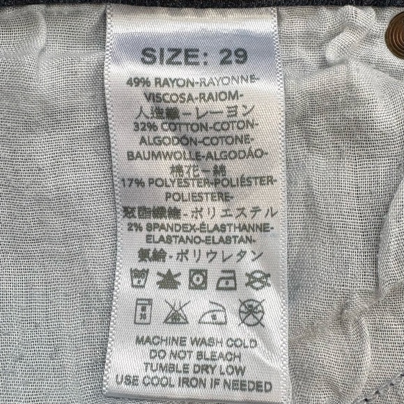 FREE PEOPLE Jeans Mid Rise Skinny Jeans Size 29 - Picture 4 of 11